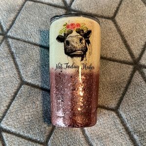 Yeti decorated tumbler